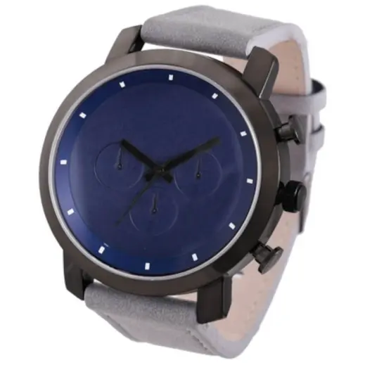 Mens Amid Suede Watch Gun-Grey Display